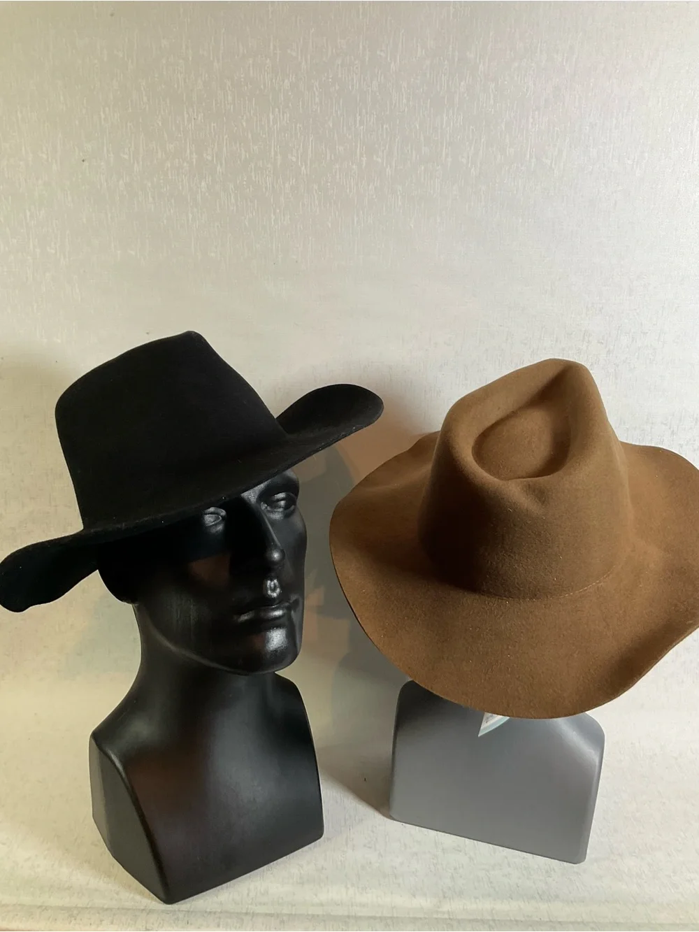 Australian Wool Brown Felt Wide-Brim Cowboy Hat